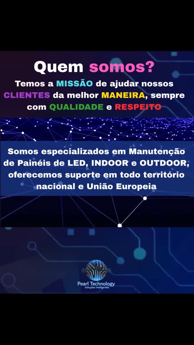 🔧 Temos a missão de entregar sempre o melhor para nossos clientes, com qualidade, agilidade e respeito. 💡 Somos especialistas em manutenção de painéis de LED (indoor e outdoor) e oferecemos suporte em todo o Brasil e União Europeia. Além disso, atuamos no reparo de equipamentos eletrônicos em geral, com uma equipe dedicada que valoriza…
