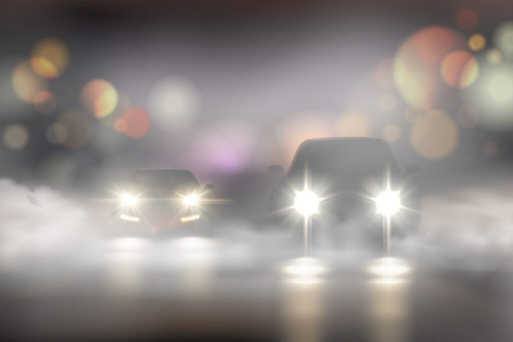 faróis de LED