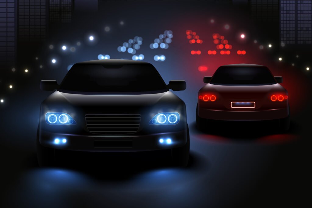 faróis de LED